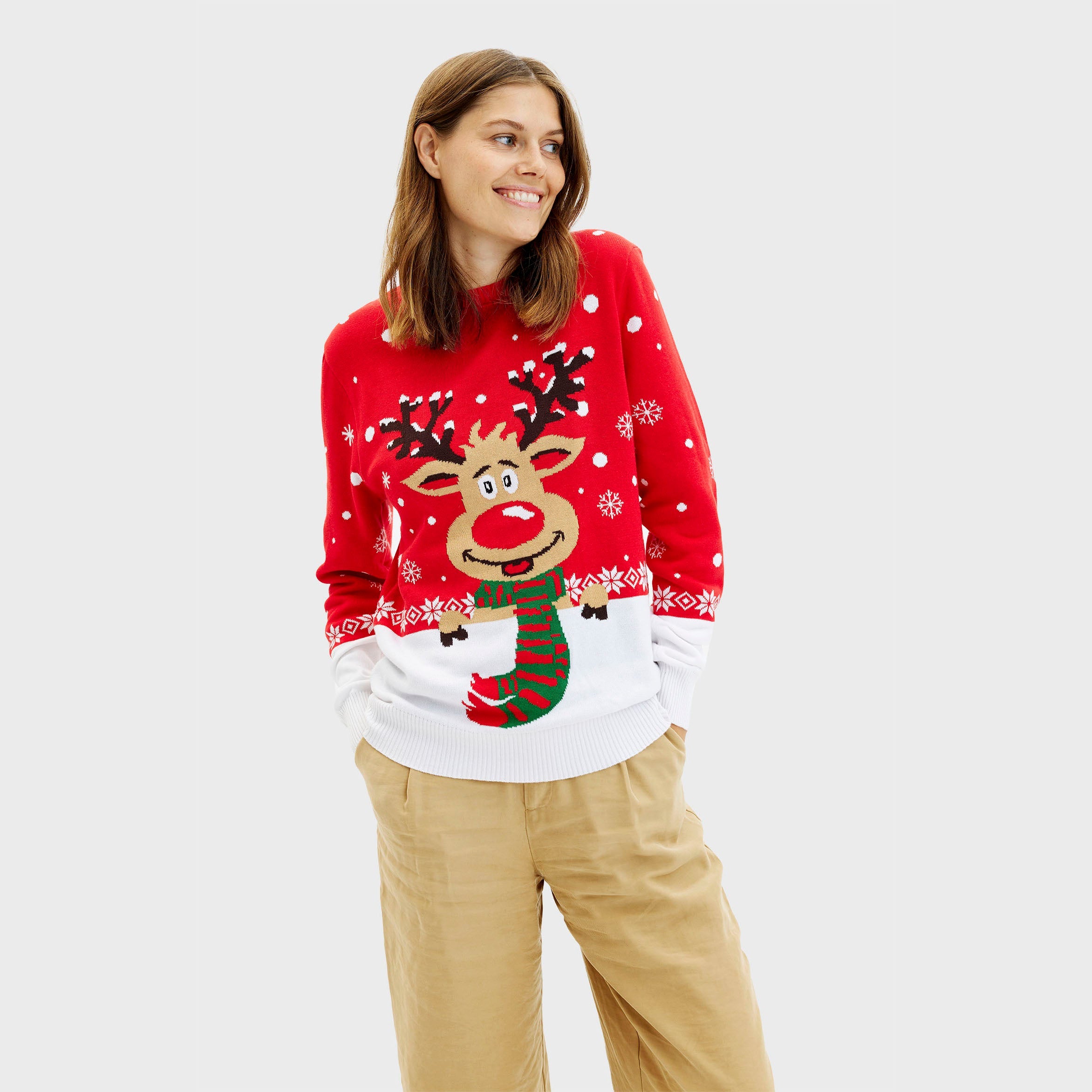 Rudolph’s Red Christmas Sweater – Women
